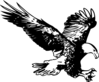 Hunting Eagle Sketch Clip Art